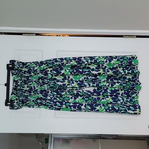 Navy Blue Strapless Dress